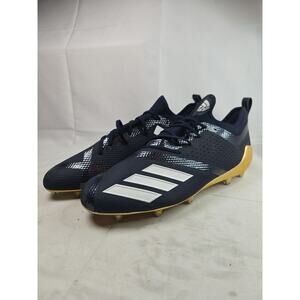 Adidas Men Cleats SM Freak X Carbon NCAA Football Shoes Blue White Gold Size 13